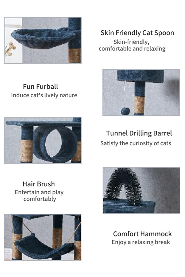 Cat Tree Cat Jumping Platform Cat Climbing Frame Cat Tower - 6