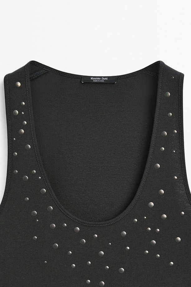 Zımbalı halter yaka top - 3