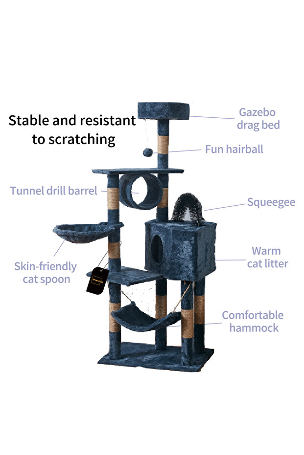 Cat Tree Cat Jumping Platform Cat Climbing Frame Cat Tower - 4