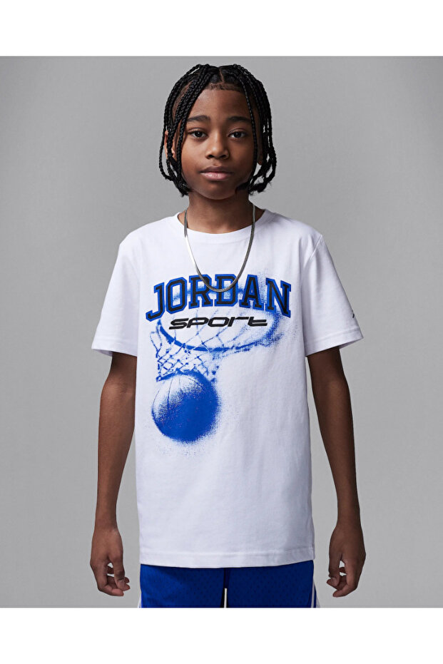 تي شيرت جوردان JDB MJ SPORT HOOP DF SS تي شيرت للأولاد 95D848-001