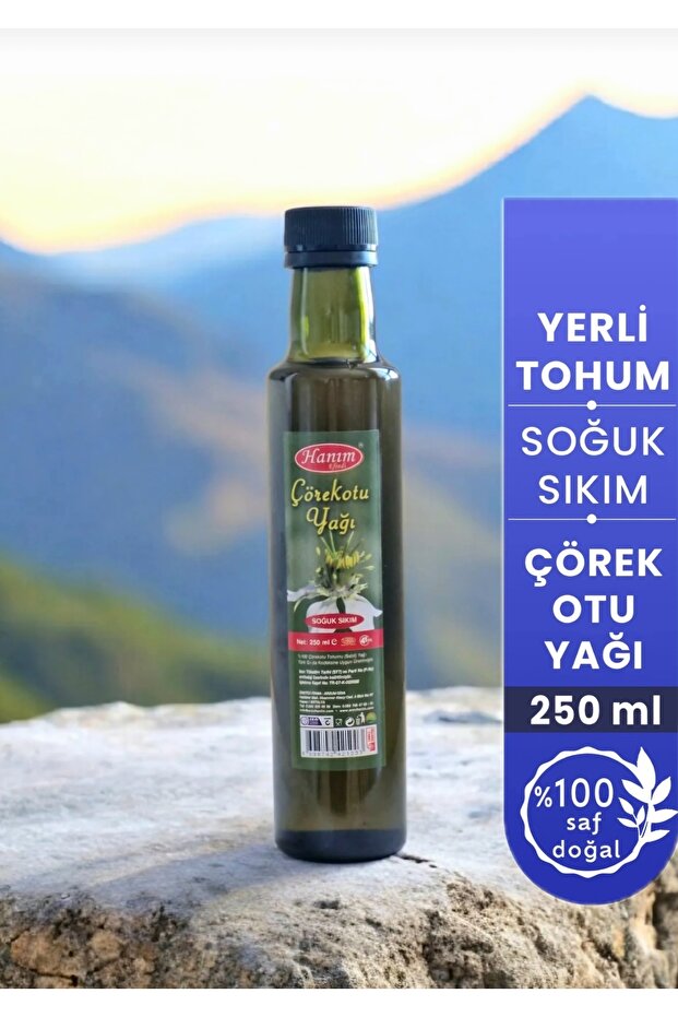 Esorya Arzu Hanım Efendi %100 Doğal Soğuk Sıkım Çörek Otu Çörekotu Yağı 250 ml