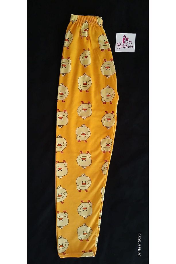 Bukadinca Sarı Civciv Desenli Rahat Pijama Altı - 2