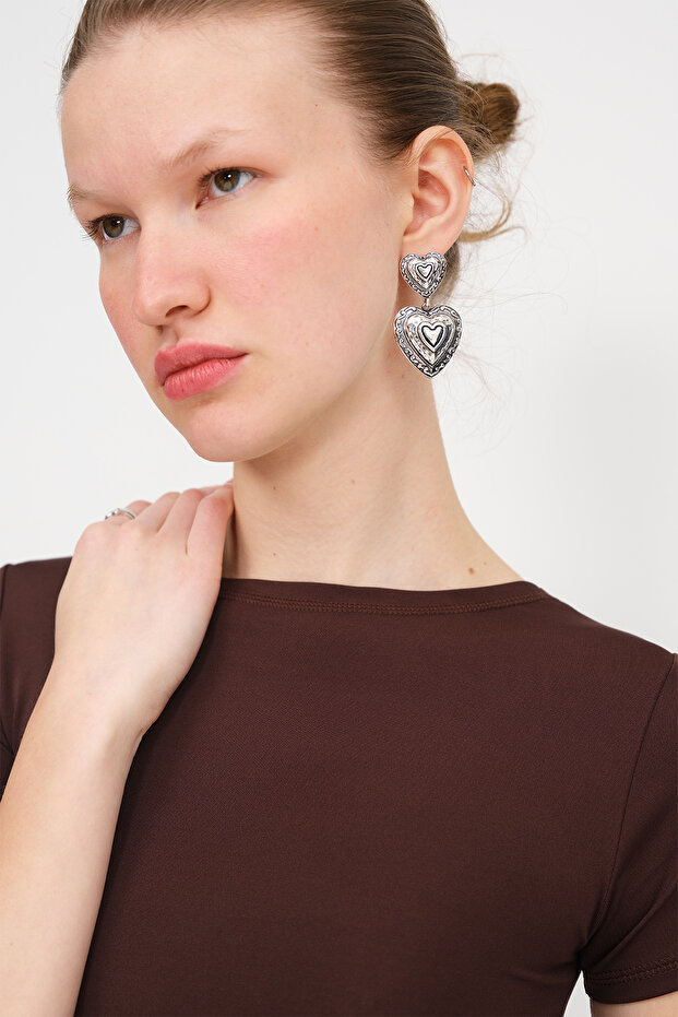 Μπλουζάκι με λαιμόκοψη Basic P0268 - 2