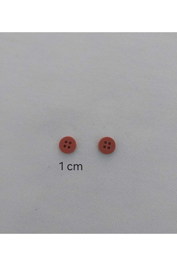 زر بوليستر بقطر 1 سم وقطر 1 سم 50 قطعة. - 3