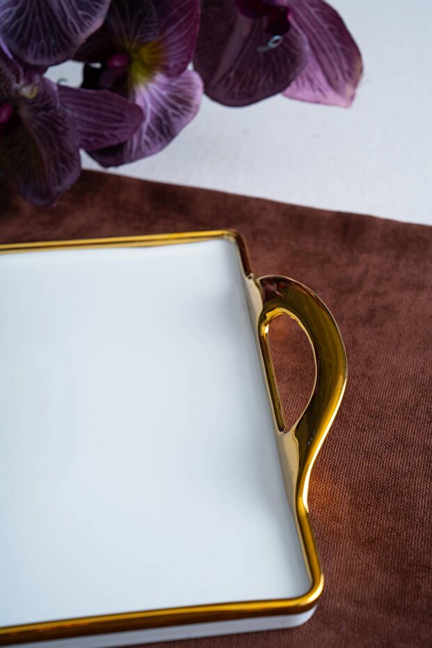 Arven Rectangular Gold Presentation Tray - 41 cm - 5