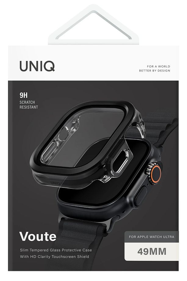 Apple Watch Ultra 49mm Kılıf Kasa Koruyucu Temperli Ekran Koruyucu 2 in 1 Camlı Kasa - 4