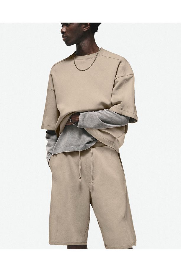 Super baggy jogger bermuda - 1