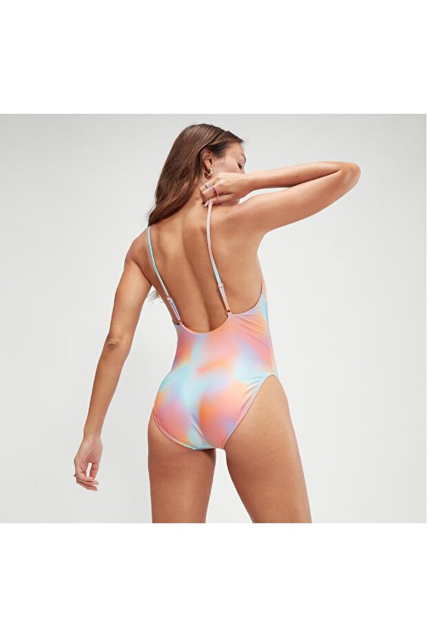 Printed Adjustable Thinstrap Kadın Mayo - 2