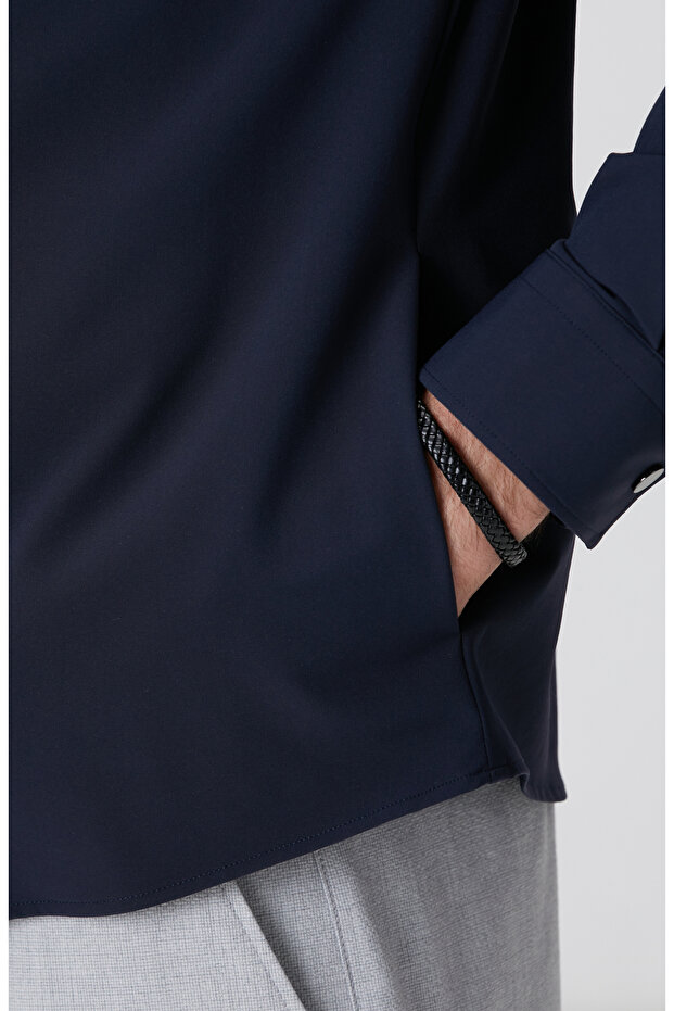 Lacivert Dış Gömlek - 7