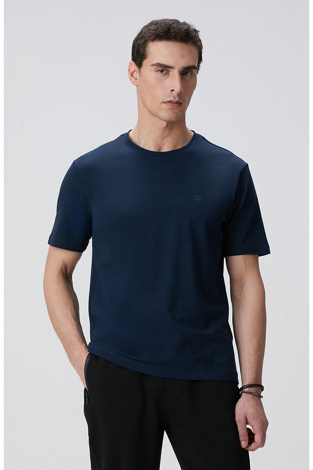 Lacivert Basic T-shirt - 1