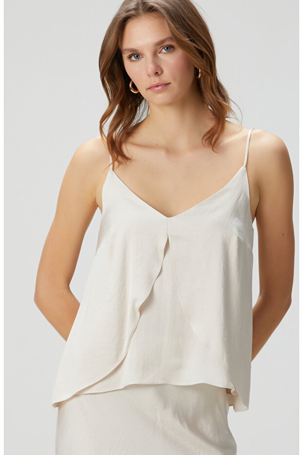 Kırık Beyaz Bluz - 1