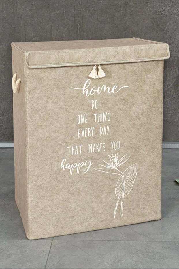 Keçe Kapaklı Mega Kutu - Bej - 1