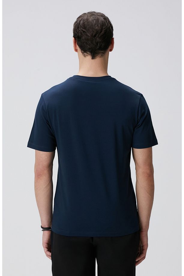 Lacivert Basic T-shirt - 5