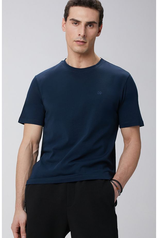 Lacivert Basic T-shirt - 2