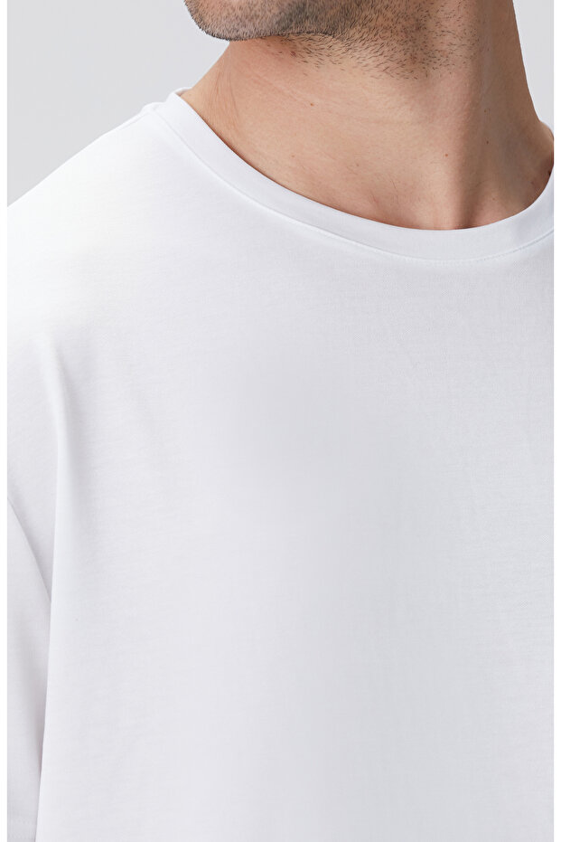 Beyaz Basic T-shirt - 6