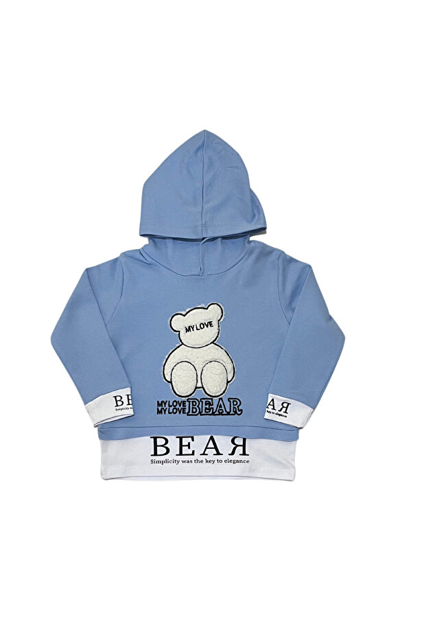 Ayı Aplikeli Sweatshirt