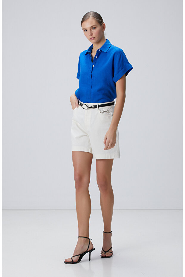 Saks Keten Gömlek - 3