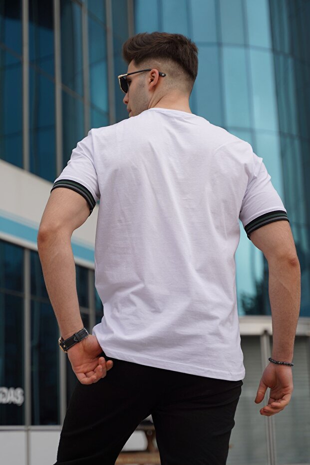 Beyaz Basic Erkek Tişört - 2