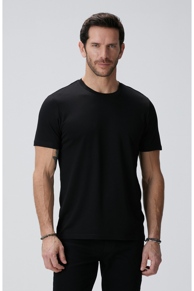 Siyah Basic T-shirt - 2