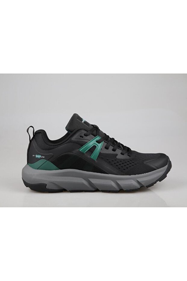 Lace-Up Casual Sneaker Black Green Men's Shoes
