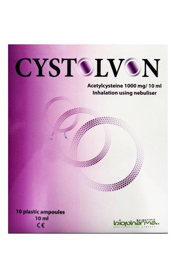 Cystolvon Solution 10 Plastic Ampoules X 10 Ml, Inhalation Using Nebuliser