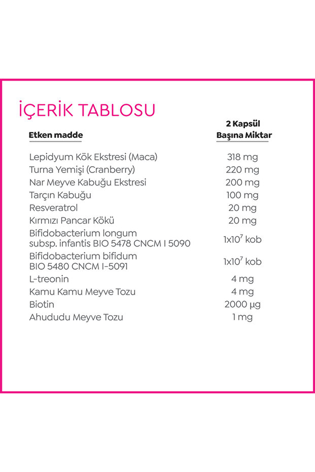 Probiome-Femme Probiyotik ve Prebiyotik İçeren Takviye Edici Gıda 60 Kapsül - 5