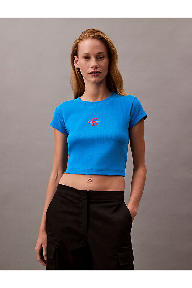 Dámská modrá trička - 1