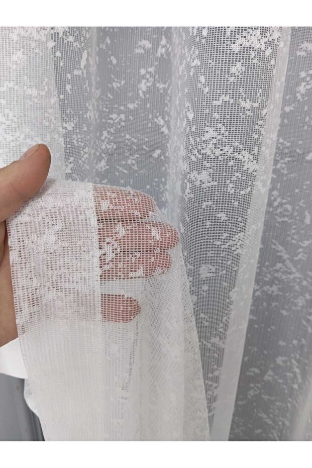 Karlı Rustik Kuşgözü Tül Perde - 2