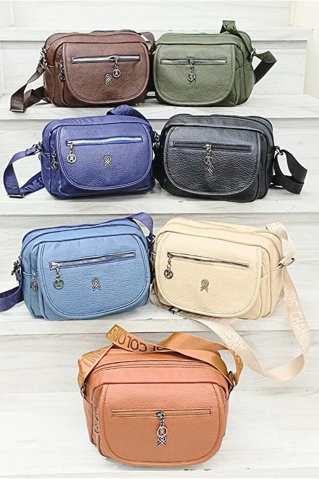 Yikanmis deri cok gozlu canta - 1