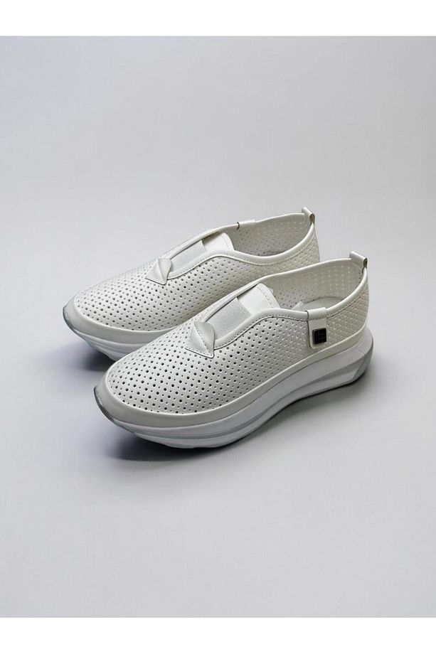 Kadın Yazlık Yüksek Tabanlı Slip-On Yürüyüş Ayakkabısı - 4