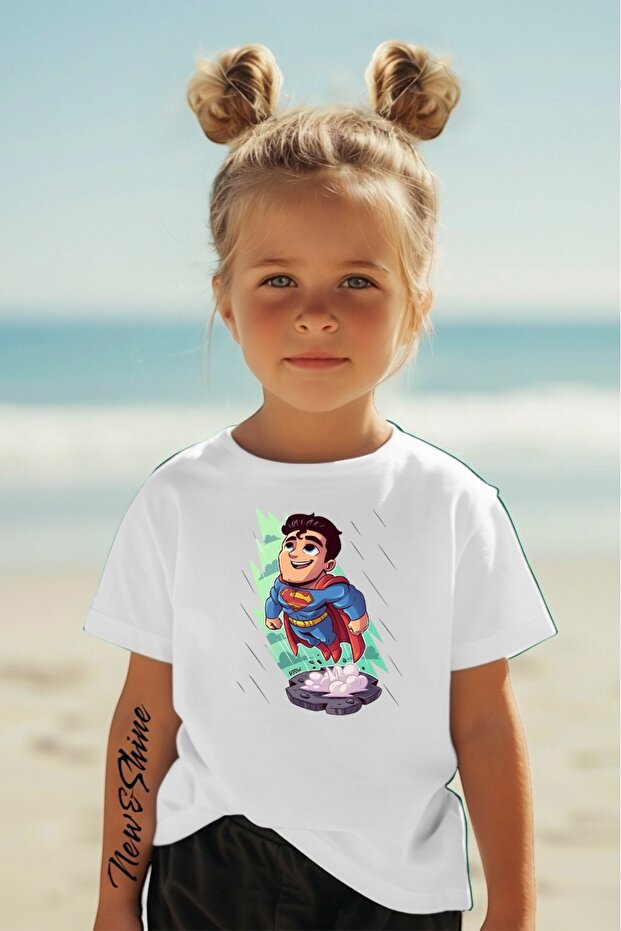 Superman Printed Oversize Kids T-Shirt