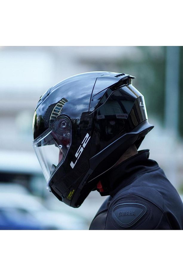 Stream 2 Parlak Siyah Kask - 5