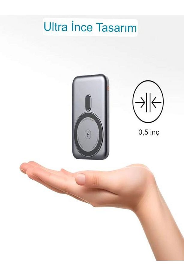 Pw103 22.5w Hızlı Şarj 5000mah Kapasiteli 1type-c 1usb Powerbank – Manyetik Magsafe - 3