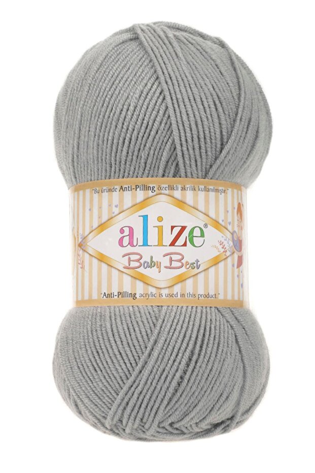 Baby Best Anti-Piling Gray Baby Hand Knitting Rope - 344