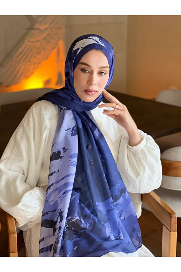 شال لينا بنمط المحيط - 2