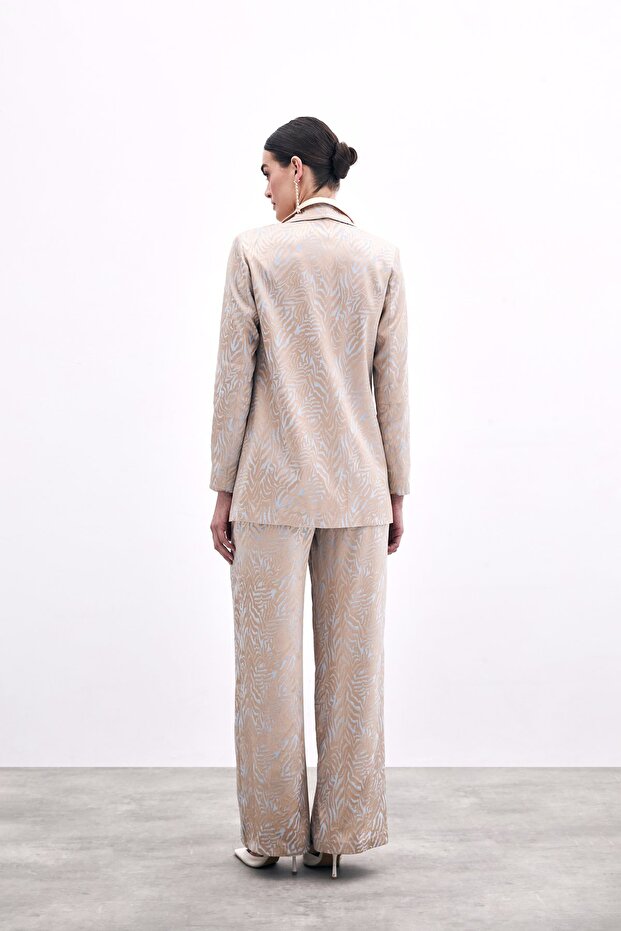 Zebra Patterned Jacket - Blue - 6