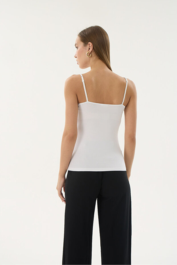 16271 MODAL DANTELLİ İNCE ASKILI ATLET - 3