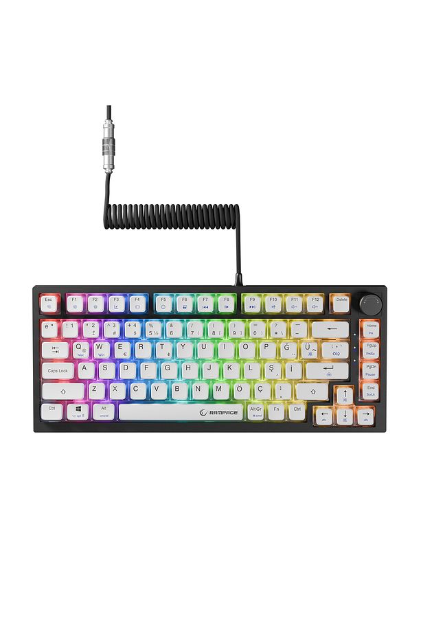 Zenith PRO Siyah Hot Swap 8000 Hz Gasket Manyetik RGB Rapid Trigger Gateron Switch Q Klavye - 1