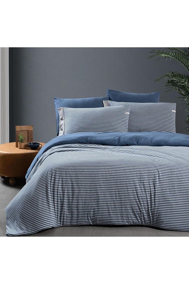 Mood Comfort Castile Tek Kişilik Nevresim Takımı Mavi - 1