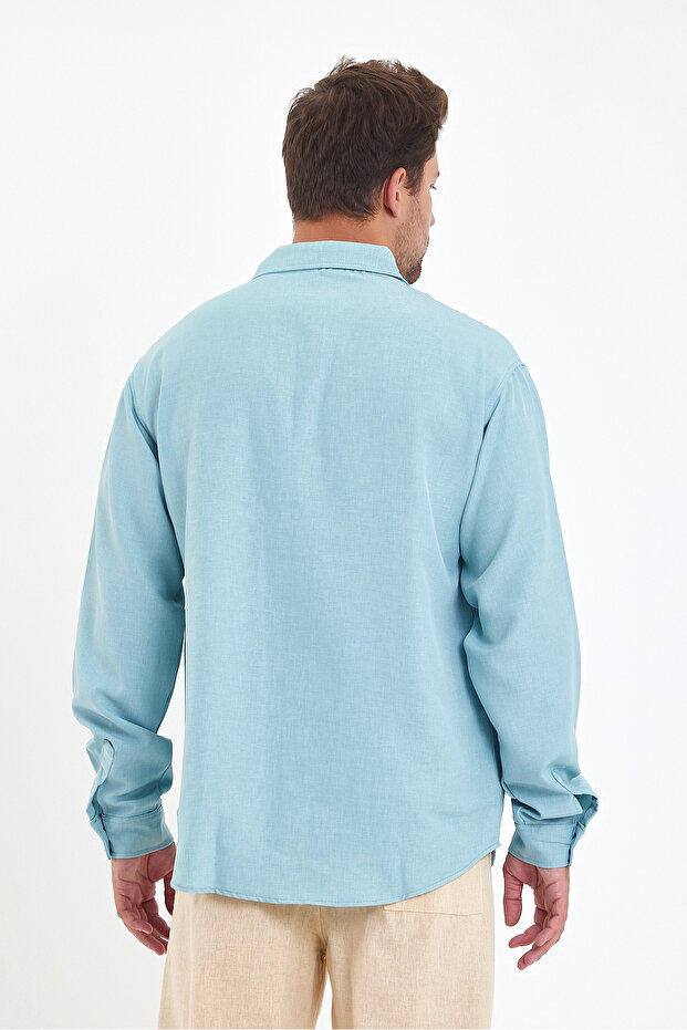 Oversize Erkek Gömlek - 5