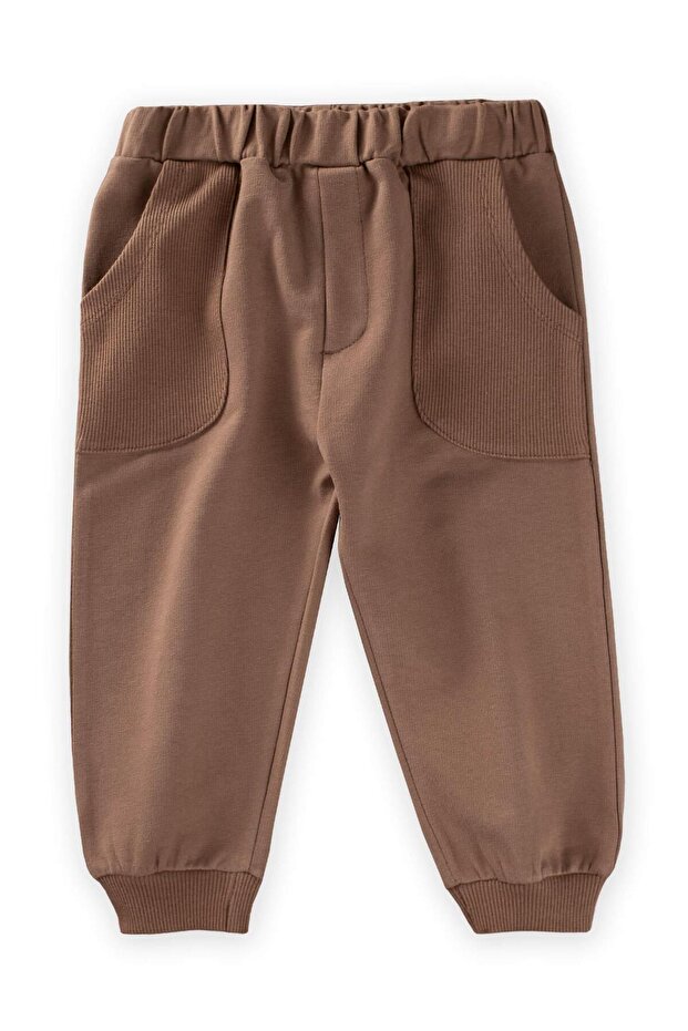 Ribbed Pocket Tracksuit 2-9 Years Mink