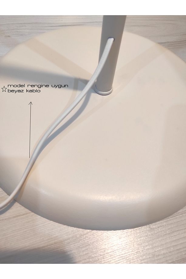 Modern Tasarım Tek Ayaklı Metal Lambader – Süt Köpüğü, 160cm, E27 Duy, Şık Salon Lambası - 3