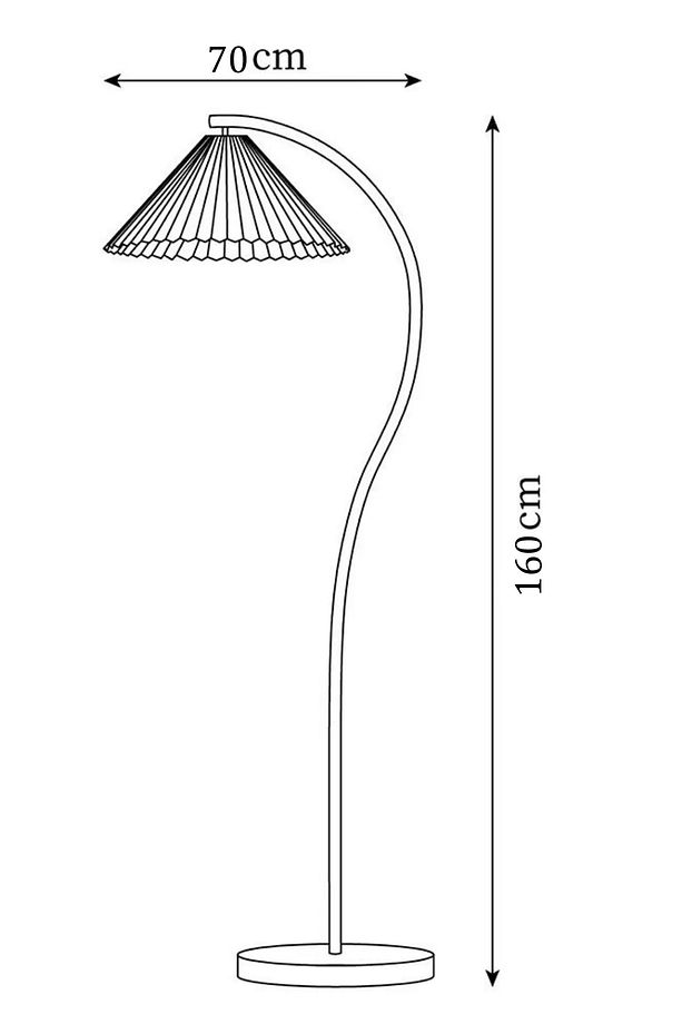 Modern Tasarım Tek Ayaklı Metal Lambader – Süt Köpüğü, 160cm, E27 Duy, Şık Salon Lambası - 5
