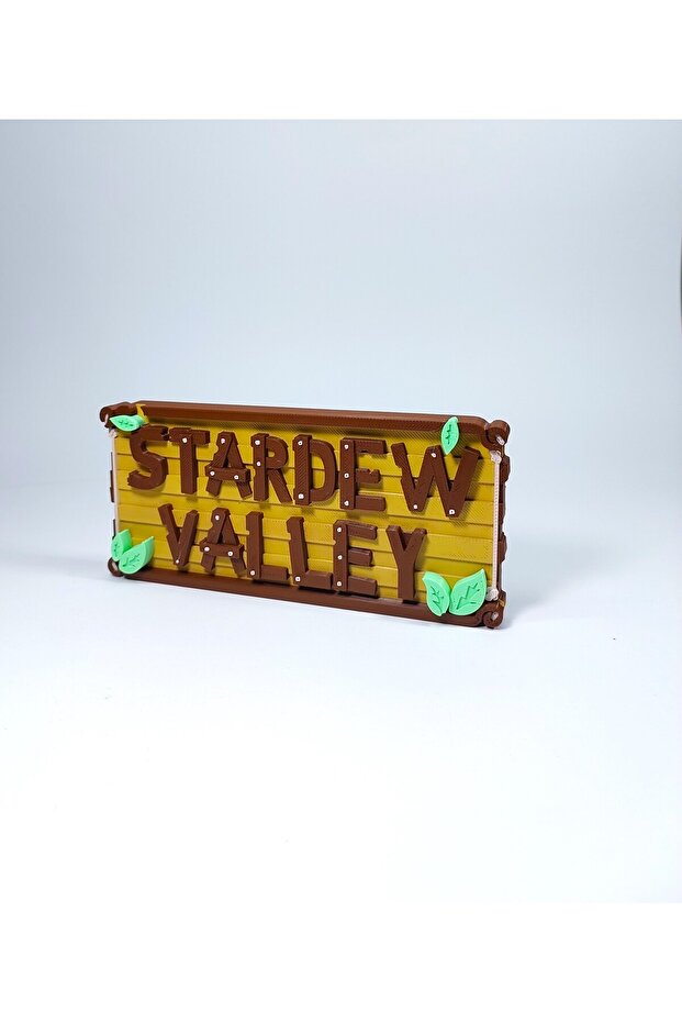 Stardew Valley Logo 3D Baskı Dekor - 2