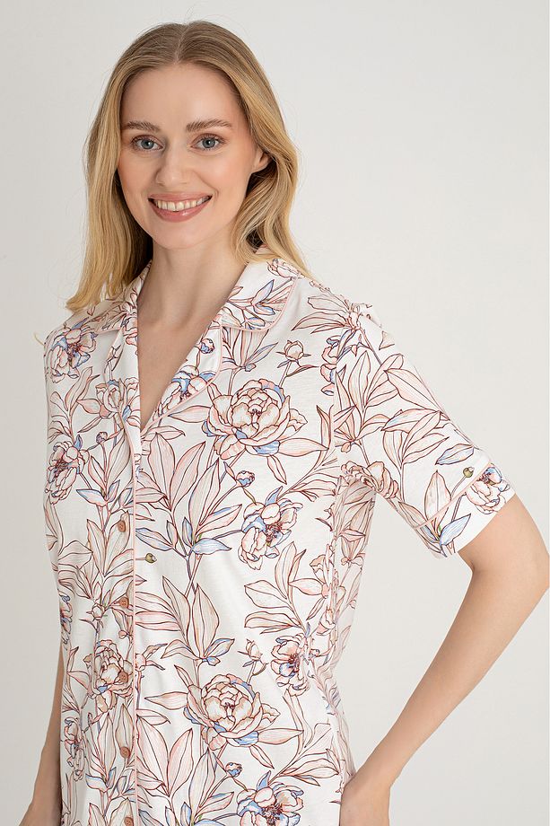 Yumuşak Doukulu Pijama Takımı - % 100 Pamuk - 2
