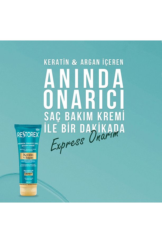 Keratin & Argan Onarıcı Saç Bakım Kremi 250 Ml - Yıpranmış Ve Hasar Görmüş Saçlar - 4