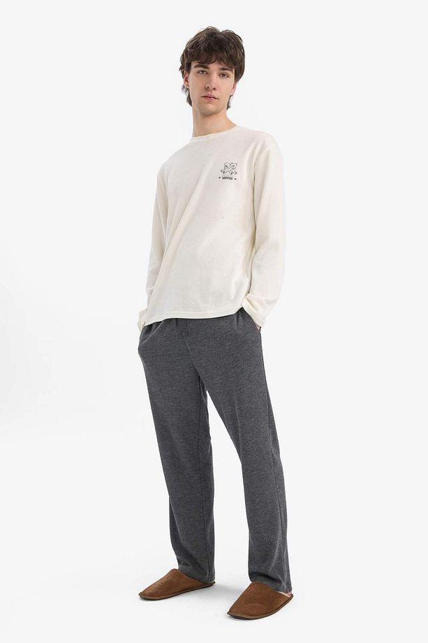 Pijama Takımı Baskılı Uzun Kollu Üst Uzun Alt E6833ax25sp - 3