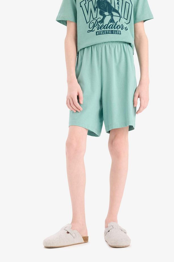 Erkek Çocuk Pijama Takımı Baskılı Kısa Kollu Üst Beli Lastikli Şort E6649A825SM - 6
