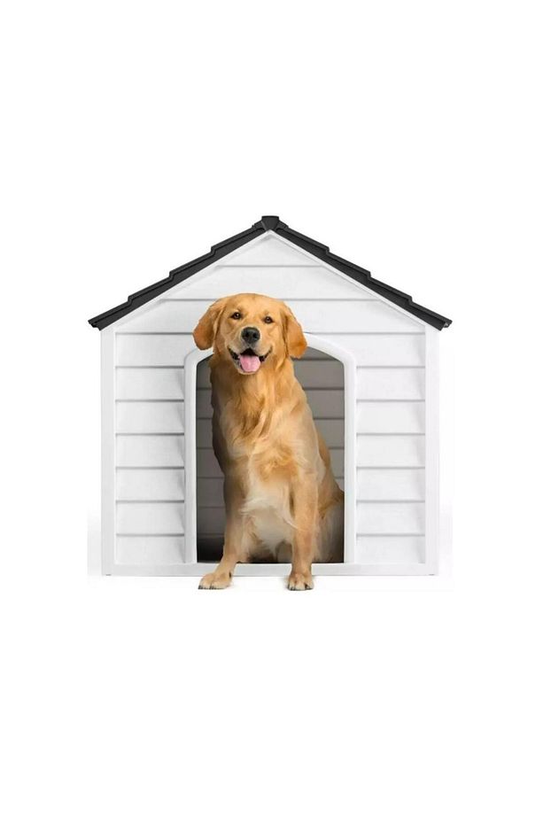 Sy-5100 Dış Mekan Plastik Pet Köpek Kulubesi Antrasit-taş Gri - 4