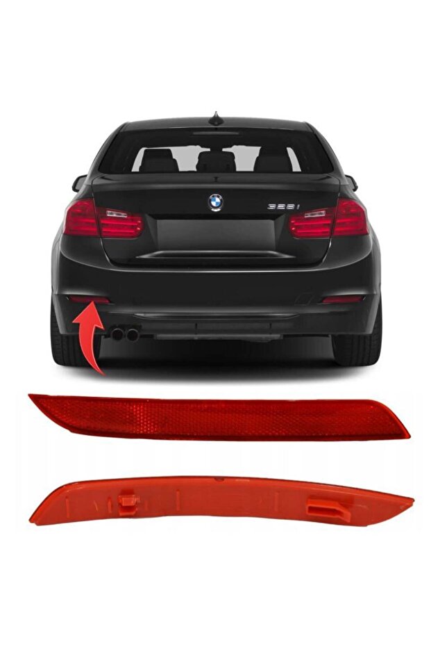 BMW F30 F32 F36 2012-2016 BUMPER REFLECTOR REAR LEFT 63147382233